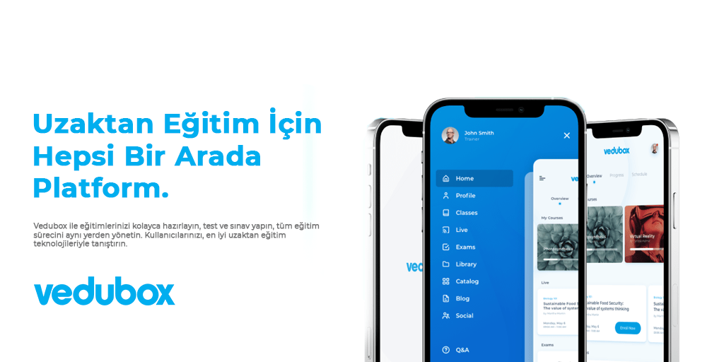 vedubox uzaktan egitim sistemi lms online egitim yazilimi video konferans webinar programi